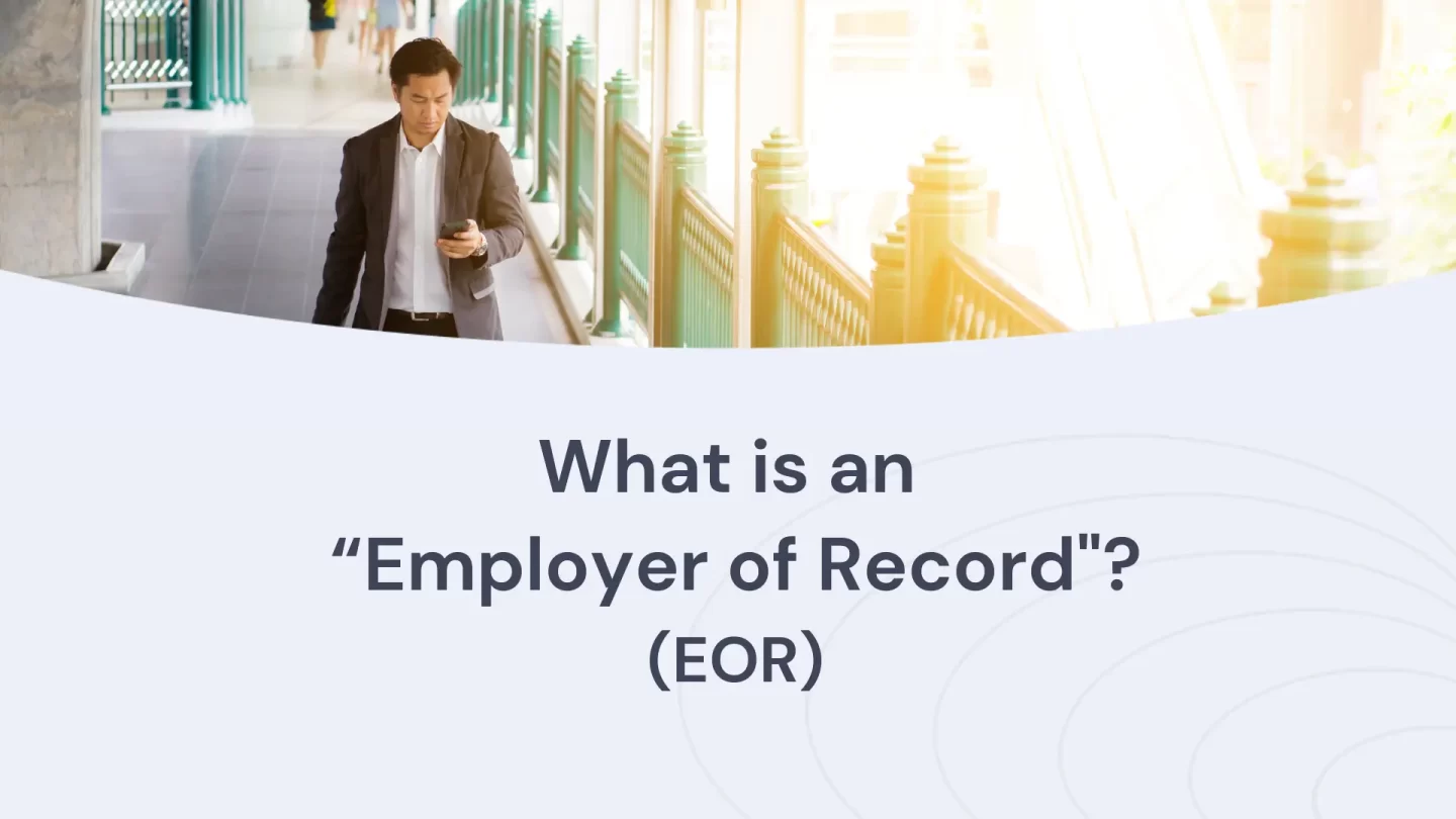 what is an employer of record'?