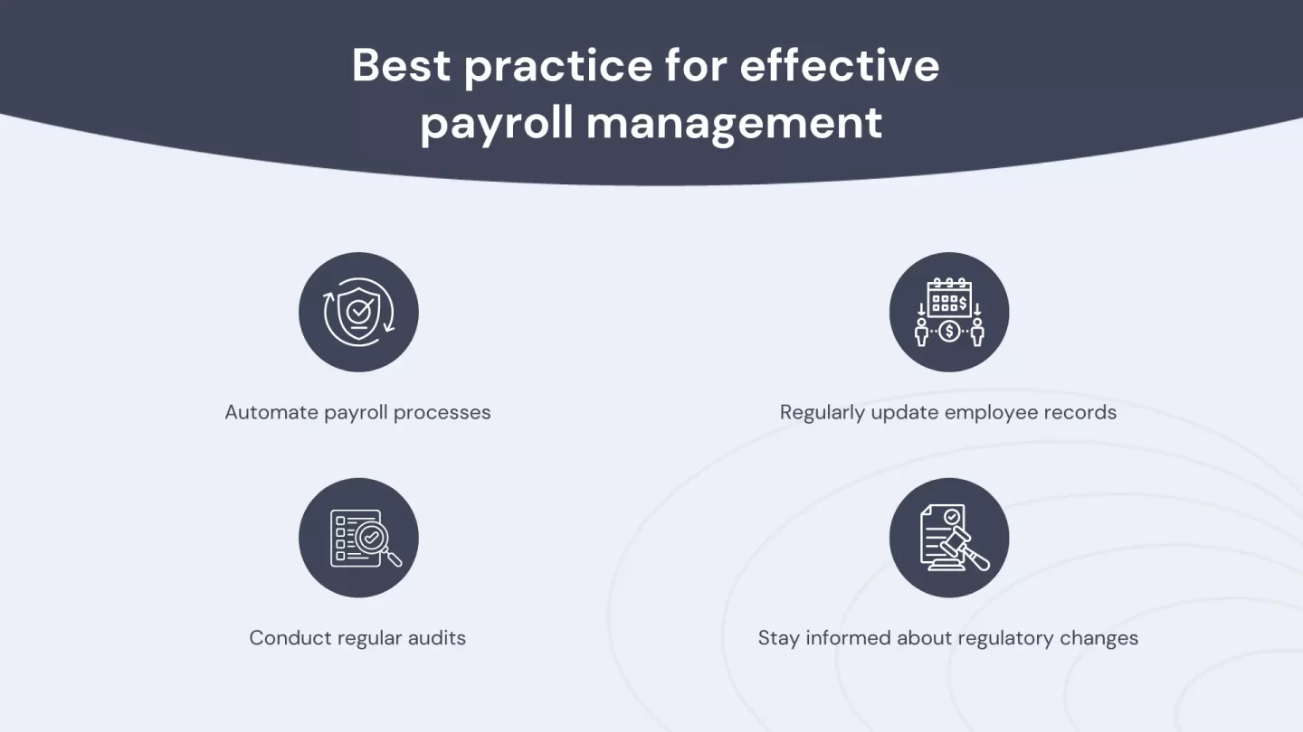 best practices for payroll management